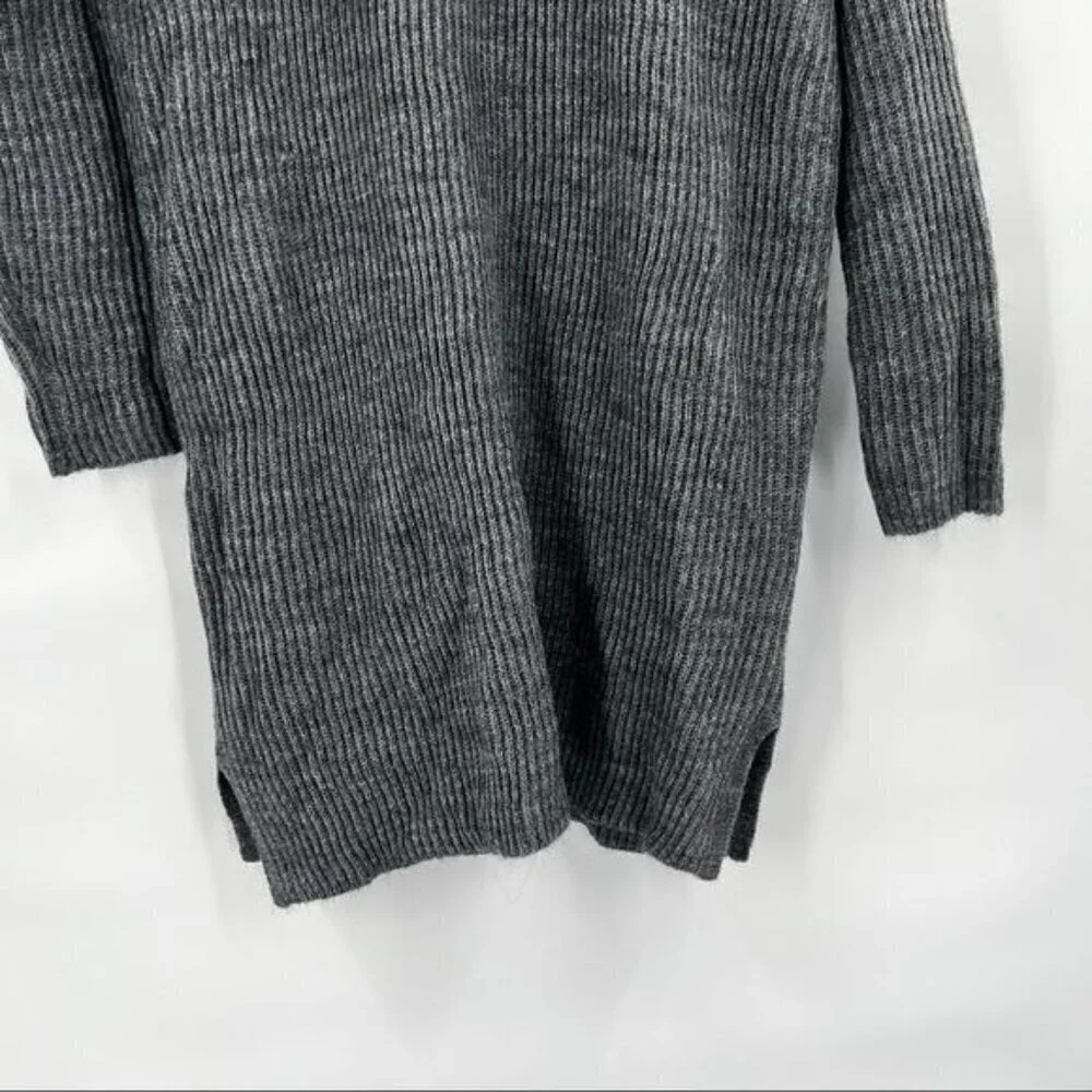 J. Crew alpaca blend grey long sweater M